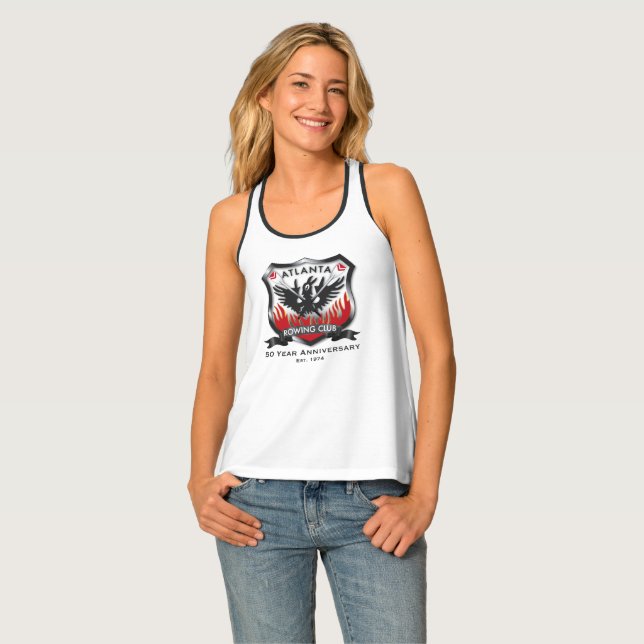 50th Anniversary Women's Racerback Tank Top (Front Full)