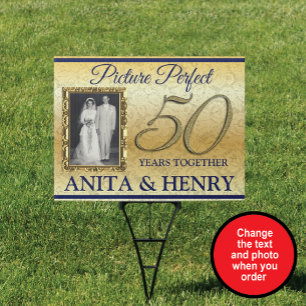 50th Anniversary Yard Sign