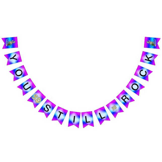 50th Anniversary You Still Rock HER Bunting Banner (All)