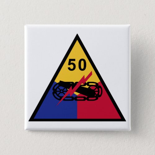 50th Armored Division Button
