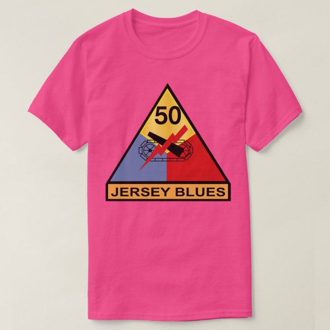 50th Armored Division Jersey Blues wo Txt X T-Shirt (Design Front)
