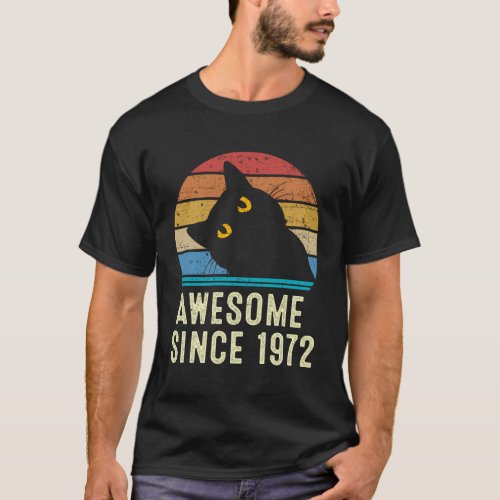 50Th Awesome Since 1972 T_Shirt