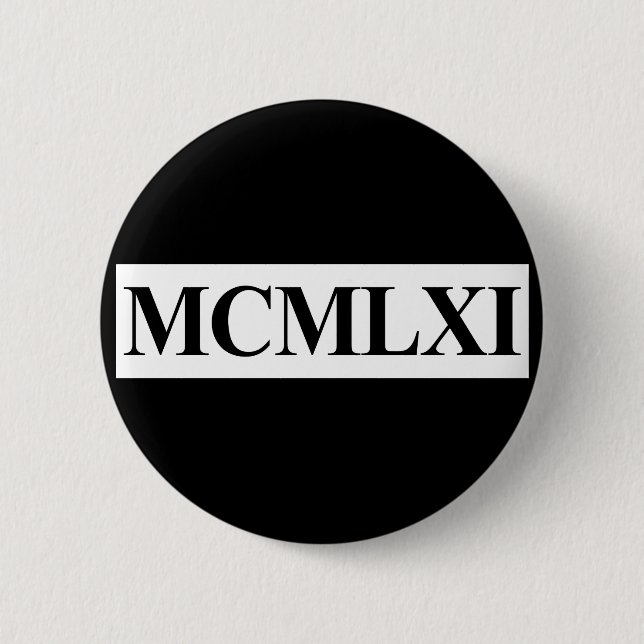 50th Birthday, 1961 Button (Front)