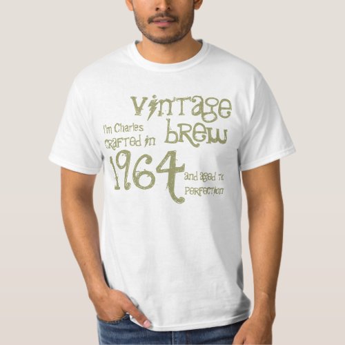 50th Birthday 1964 or Any Year Vintage Brew v03 T_Shirt