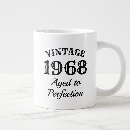 50th Birthday 1968 extra large jumbo mug gift
