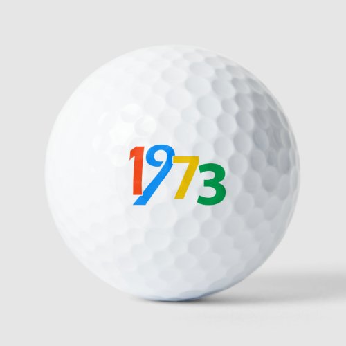 50th Birthday 1973 50 years  Gifts For Men And Wom Golf Balls