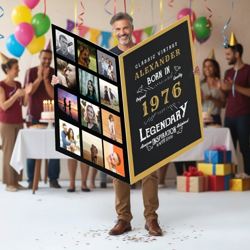 50th Birthday 1976 Legend Photo Template Giant