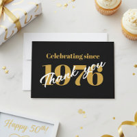 50th Birthday 1976 Retro Black And Gold