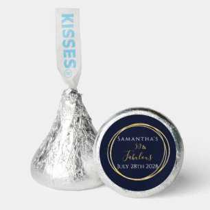 50th Birthday 50 and Fabulous Navy Birthday Party Hershey®'s Kisses®