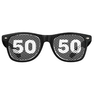 1 pair FIFTY 50'S NOVELTY PARTY GLASSES  sunglasses #273 men women eyewear new 