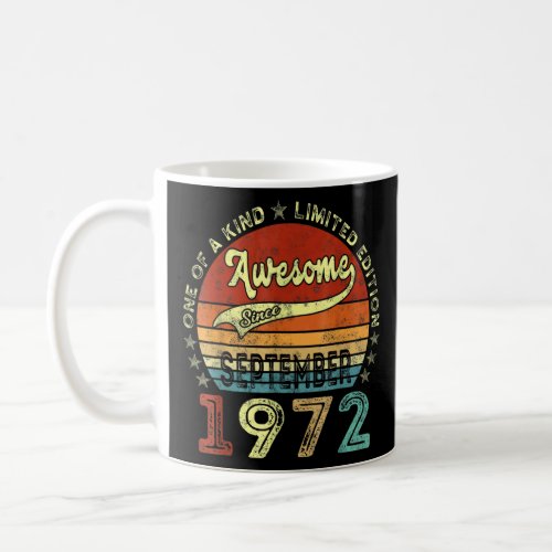 50th Birthday  50 Year Old Awesome Since September Coffee Mug