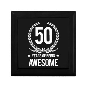 50th Birthday (50 Years Of Being Awesome) Gift Box