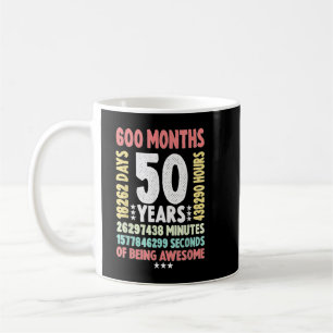 50th Birthday 50 Years Old Vintage Retro   50 yr o Coffee Mug