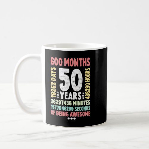 50th Birthday 50 Years Old Vintage Retro   50 yr o Coffee Mug