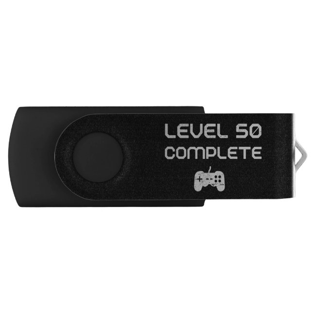 50th Birthday / 50th Anniversary Level 50 Complete Flash Drive (Front)