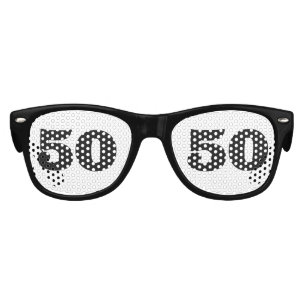 50TH BIRTHDAY AGE 50 Party Sunglasses