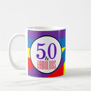 50th Birthday And Fabulous Coffee Mug