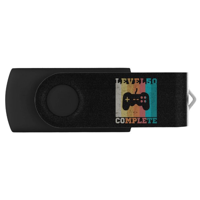 50th Birthday/ Anniversary Level 50 Complete Flash Drive (Front)