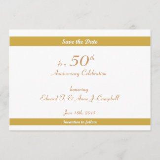50th Birthday/Anniversary Save the Dates Date