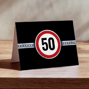 50th Birthday - ANY AGE Letterpress Thank You Card
