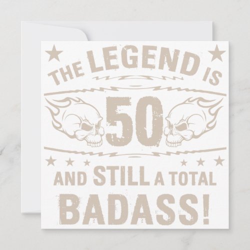 50th Birthday Badass Card