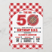 50th Birthday Barbecue Invitation (Front/Back)
