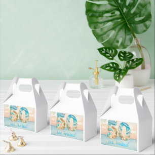50th Birthday Beach Birthday Favor Boxes