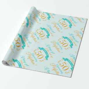 50th Birthday Better With Age Wrapping Paper