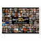 50th Birthday Black Gold 100 Photo Collage