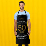 50th Birthday Black Gold Legendary Funny Apron<br><div class="desc">A personalized elegant 50th Birthday BBQ apron that is easy to customize for that special birthday party occasion.</div>