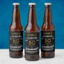 50th Birthday Black Gold  Legendary Funny Beer Bottle Label