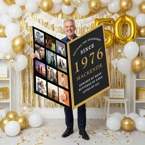 50th Birthday Born 1976 Photo Template Giant