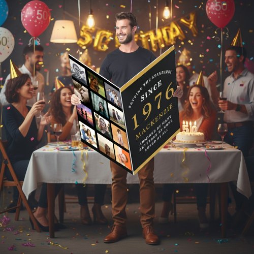 50th Birthday Born 1976 Photo Template Giant Dad