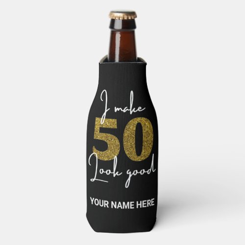 50th Birthday  Bottle Cooler