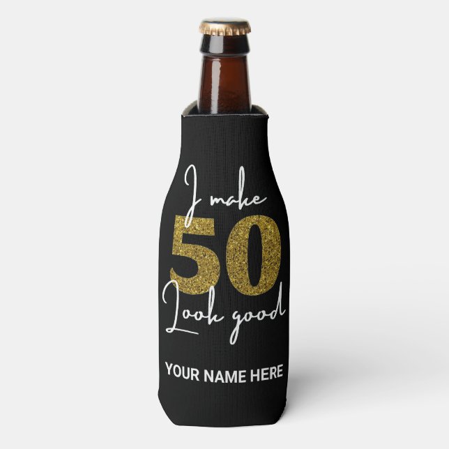 50th Birthday  Bottle Cooler (Bottle Front)
