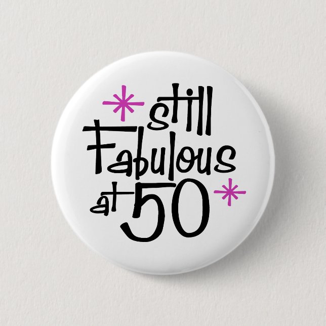 50th Birthday Button (Front)