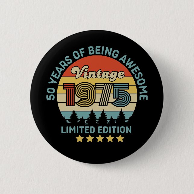 50th Birthday Button (Front)