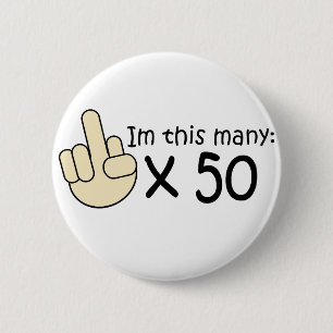 50th Birthday Button