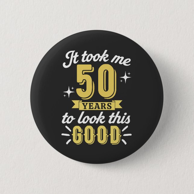 50th Birthday Button (Front)