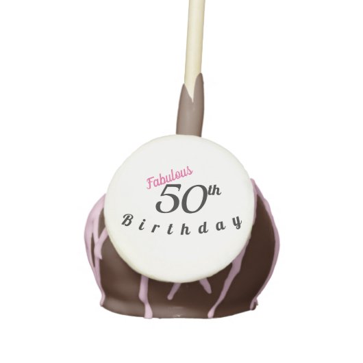 50th Birthday Cake Pops (Front)