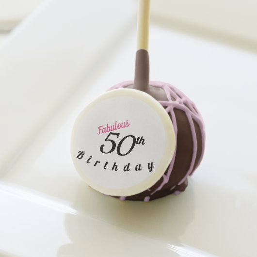 50th Birthday Cake Pops (Front Insitu)