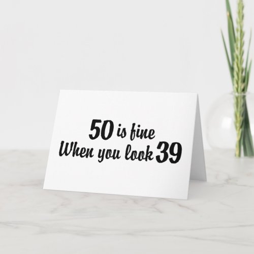 50th Birthday Card