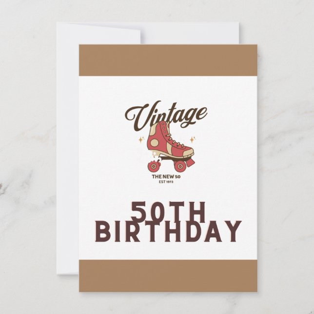 50th birthday card (Front)