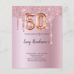 50th Birthday card for her