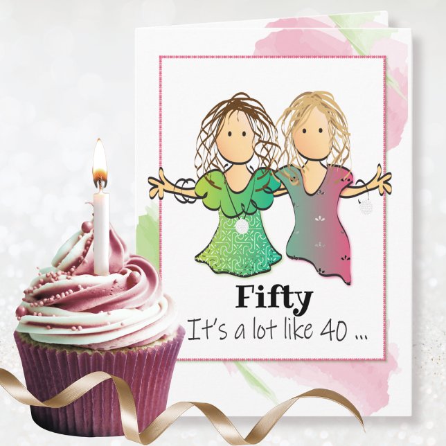 50th Birthday Card for Her - Snarky and Sassy (Creator Uploaded)