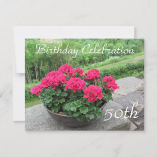 50th Birthday Celebration Invitation