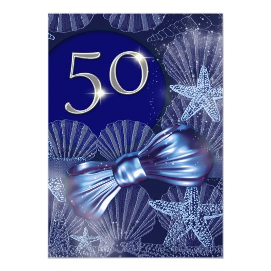 50th birthday celebration party major CUSTOMIZE Card