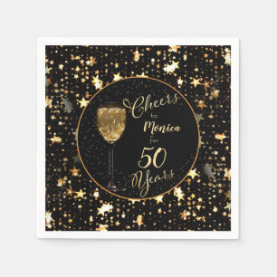 50th Birthday Cheers for the Years Napkins