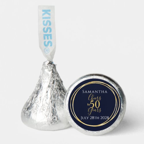 50th Birthday Cheers to 50 Years Party Hersheys Kisses