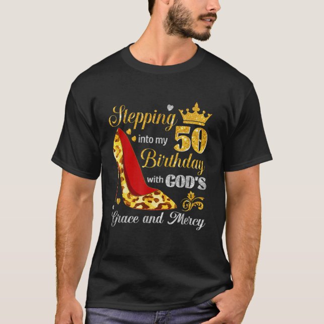 50th Birthday Christian Religious 50 Years Old Wom T-Shirt (Front)